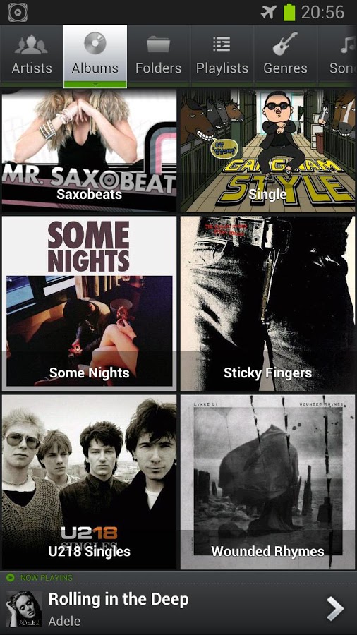 PlayerPro Music Player for Android in 2013 – Albums