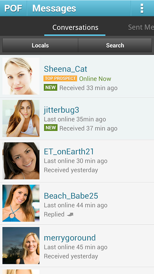 POF Free Online Dating for Android in 2013 – Conversations