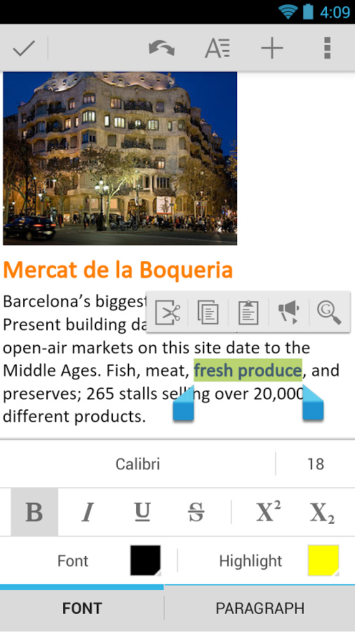 Quickoffice for Android in 2013