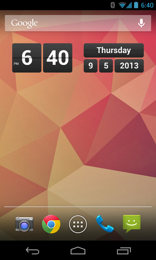 Retro Clock Widget for Android in 2013