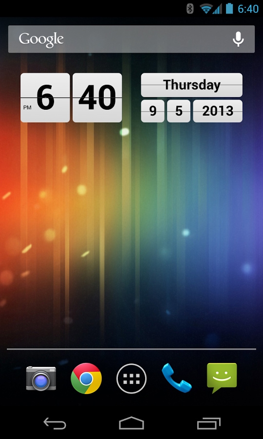 Retro Clock Widget for Android in 2013