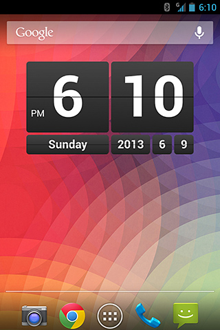 Retro Clock Widget for Android in 2013