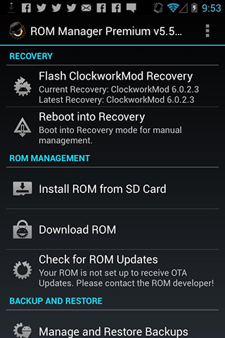 ROM Manager for Android in 2013