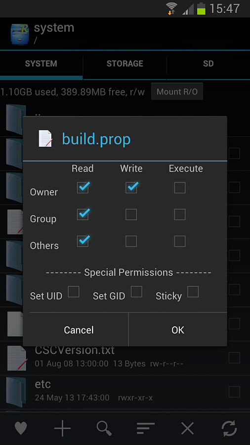 Root Explorer for Android in 2013 – build.prop