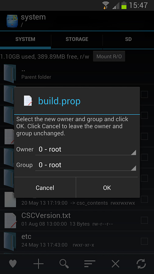 Root Explorer for Android in 2013 – build.prop