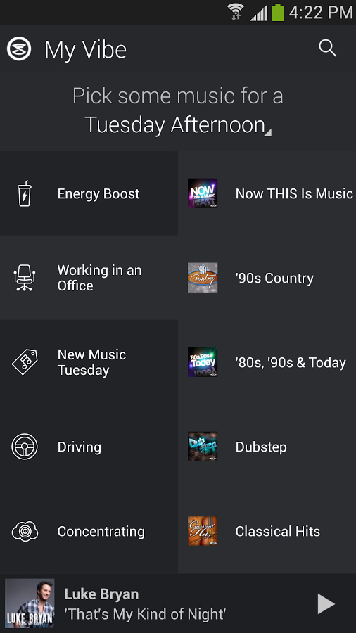 Slacker Radio for Android in 2013 – My Vibe