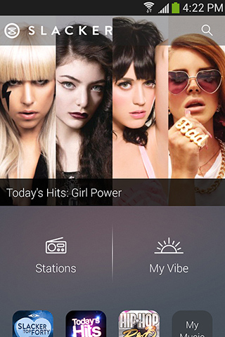 Slacker Radio for Android in 2013