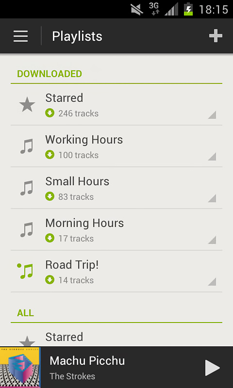 Spotify for Android in 2013 – Playlists