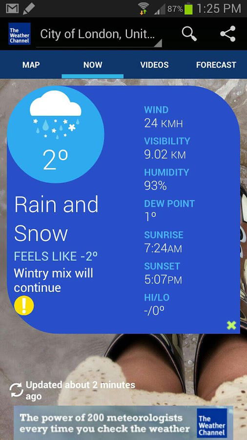 The Weather Channel for Android in 2013 – Now