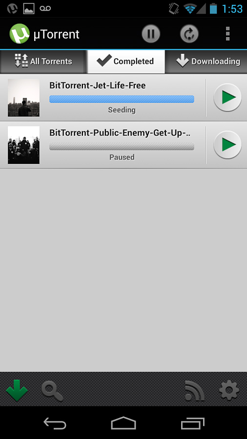 µTorrent - Torrent App for Android in 2013 – Completed