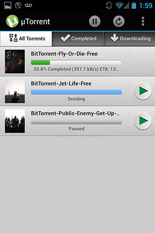 µTorrent - Torrent App for Android in 2013