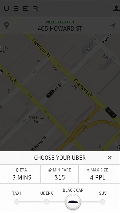 Uber for Android in 2013 – Choose your Uber
