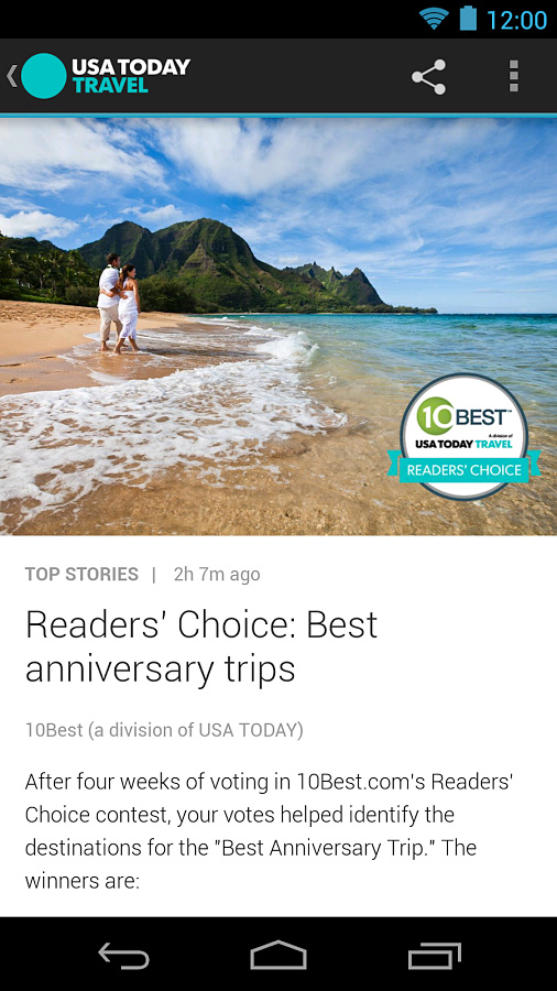 USA Today for Android in 2013