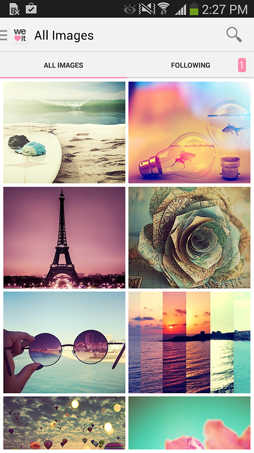 We Heart It for Android in 2013 – All Images
