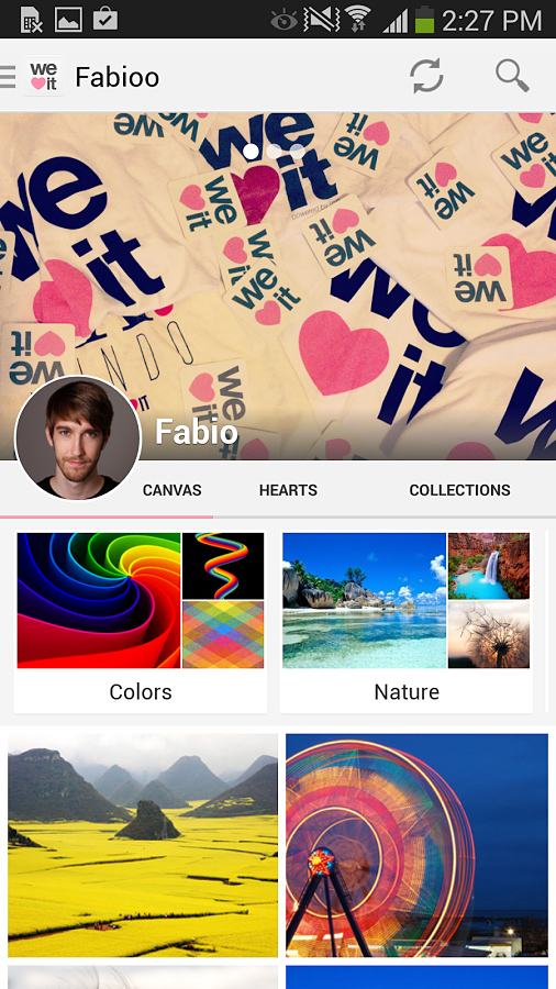 We Heart It for Android in 2013