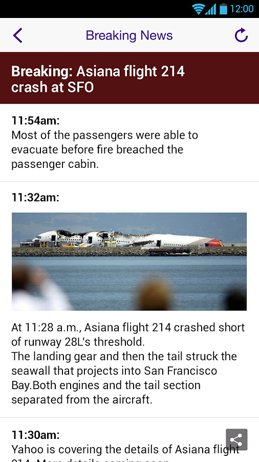 Yahoo! for Android in 2013 – Breaking News