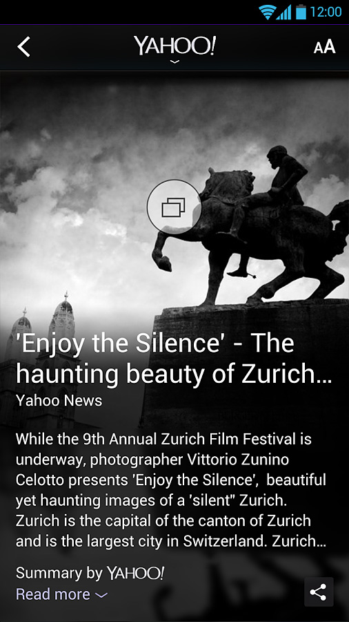 Yahoo! for Android in 2013