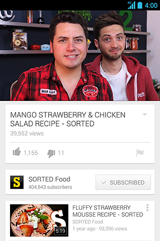 YouTube for Android in 2013