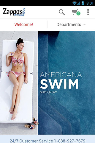 Zappos for Android in 2013