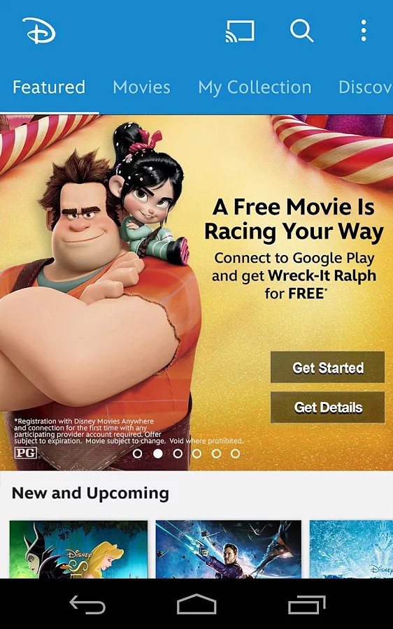 Disney Movies Anywhere for Android in 2014 – Featured