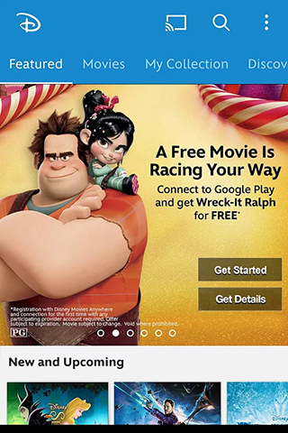 Disney Movies Anywhere for Android in 2014