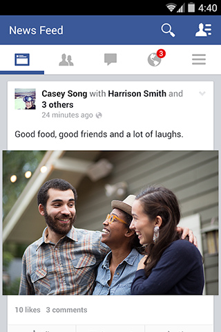 Facebook for Android in 2014