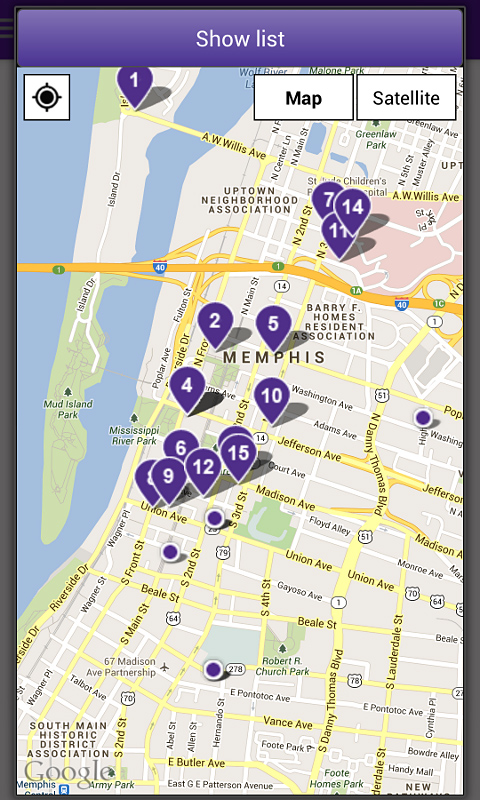 FedEx Mobile for Android in 2014 – Show List