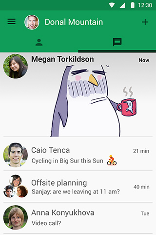 Hangouts for Android in 2014