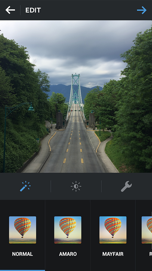 Instagram for Android in 2014 – Edit