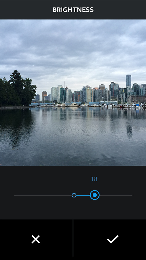 Instagram for Android in 2014 – Brightness