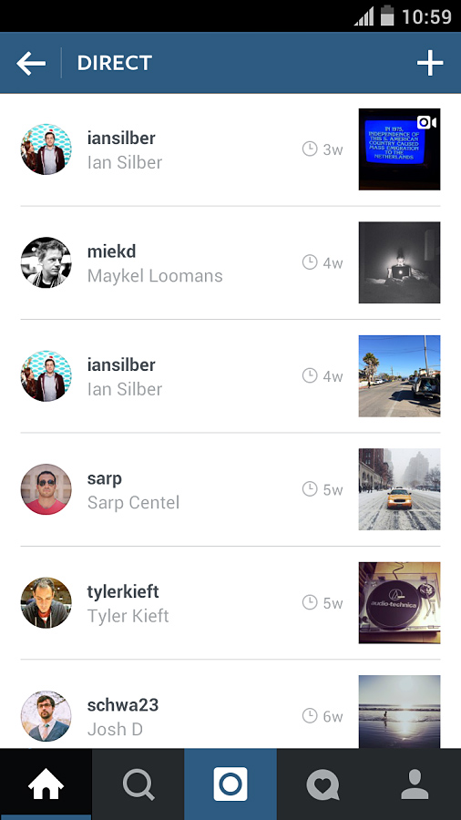 Instagram for Android in 2014 – Direct