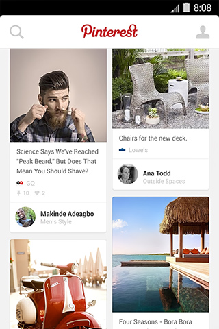 Pinterest for Android in 2014