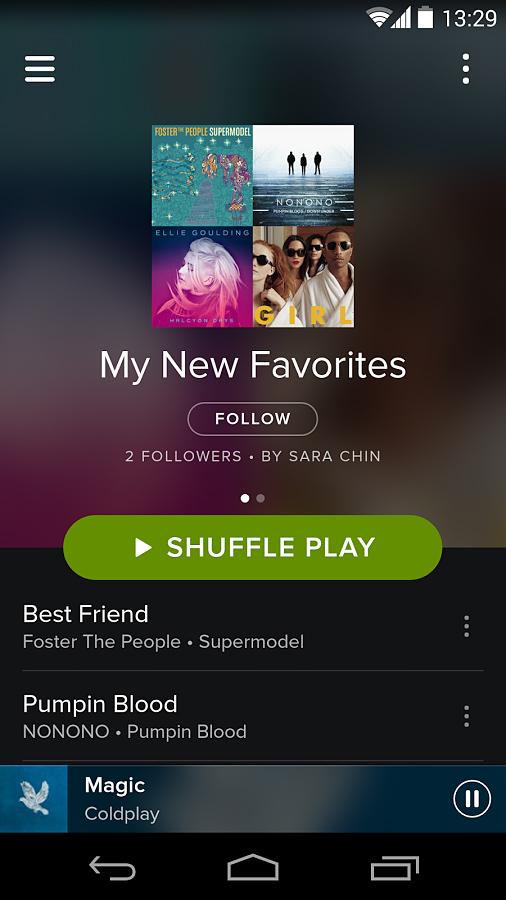 Spotify for Android in 2014