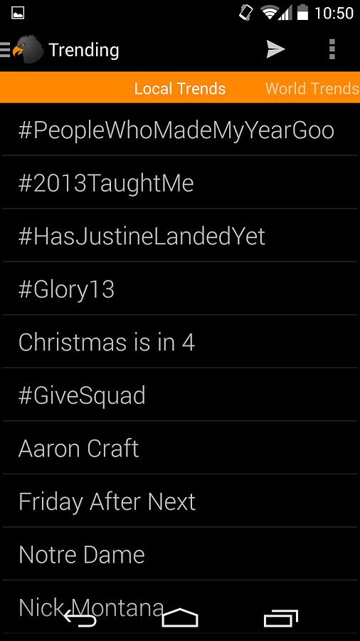 Talon for Twitter for Android in 2014 – Local Trends