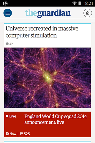 The Guardian for Android in 2014