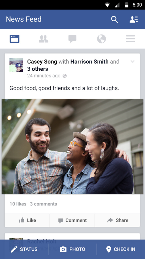 Facebook for Android in 2015
