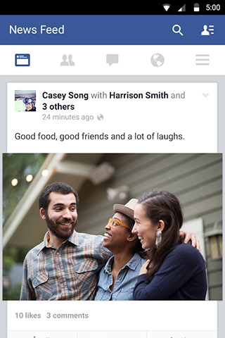 Facebook for Android in 2015