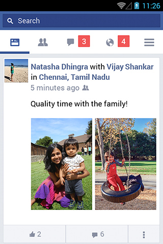 Facebook Lite for Android in 2015