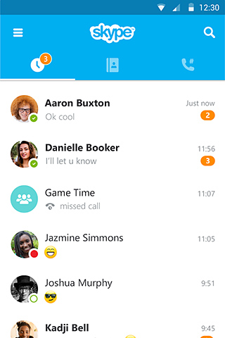 Skype for Android in 2015