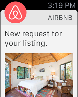 Airbnb for Apple Watch in 2015