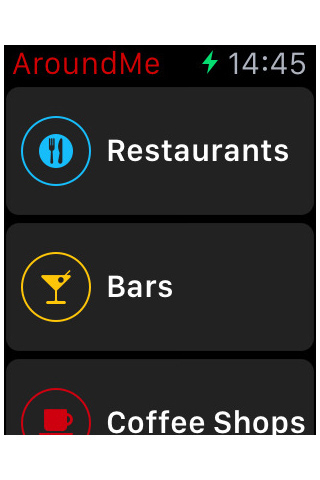 AroundMe for Apple Watch in 2015