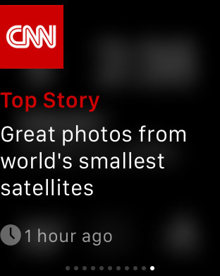 CNN App for Apple Watch in 2015 – Top Story