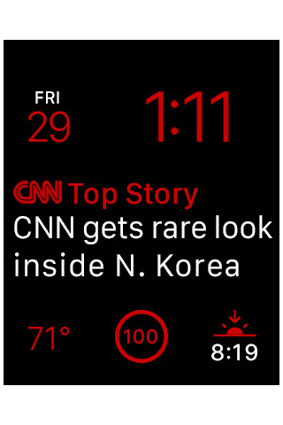 CNN App for Apple Watch in 2015