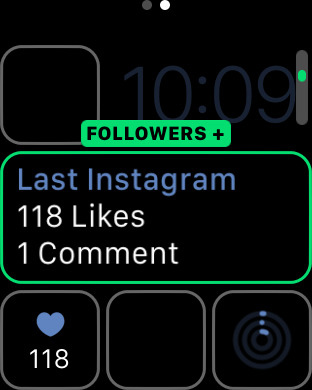 Followers + for Apple Watch in 2015 – Last Instagram