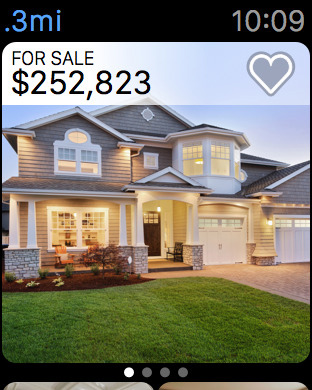 Real Estate by Zillow for Apple Watch in 2015 – For Sale