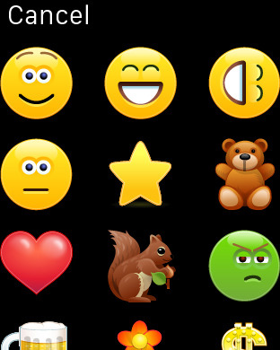 Skype for Apple Watch in 2015 – Emoticons