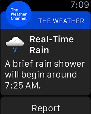 The Weather Channel for Apple Watch in 2015