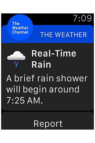 The Weather Channel for Apple Watch in 2015