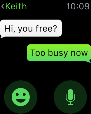 WeChat for Apple Watch in 2015 – Chat