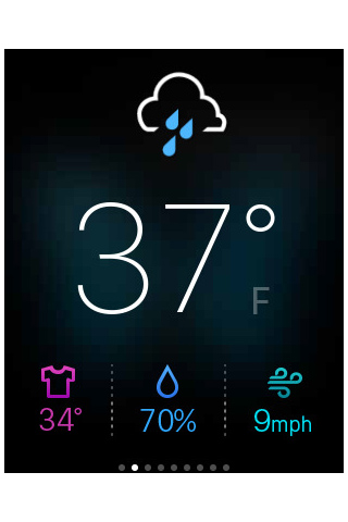 Yahoo Weather for Apple Watch in 2015